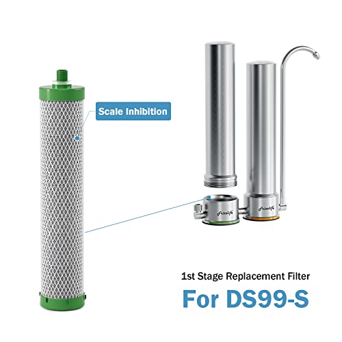 Frizzlife DSFS01 Replacement Filter cartridge with Scale Inhibition Function - 1st Stage For DS99-S, 2nd Stage for TS99-S