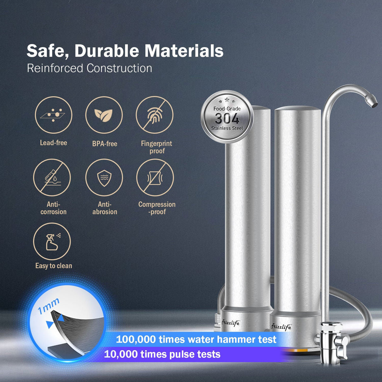 Frizzlife DS99-S Countertop Water Filtration System