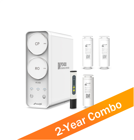 Frizzlife PD400 RO System With an Extra Two-Year Filter Combo
