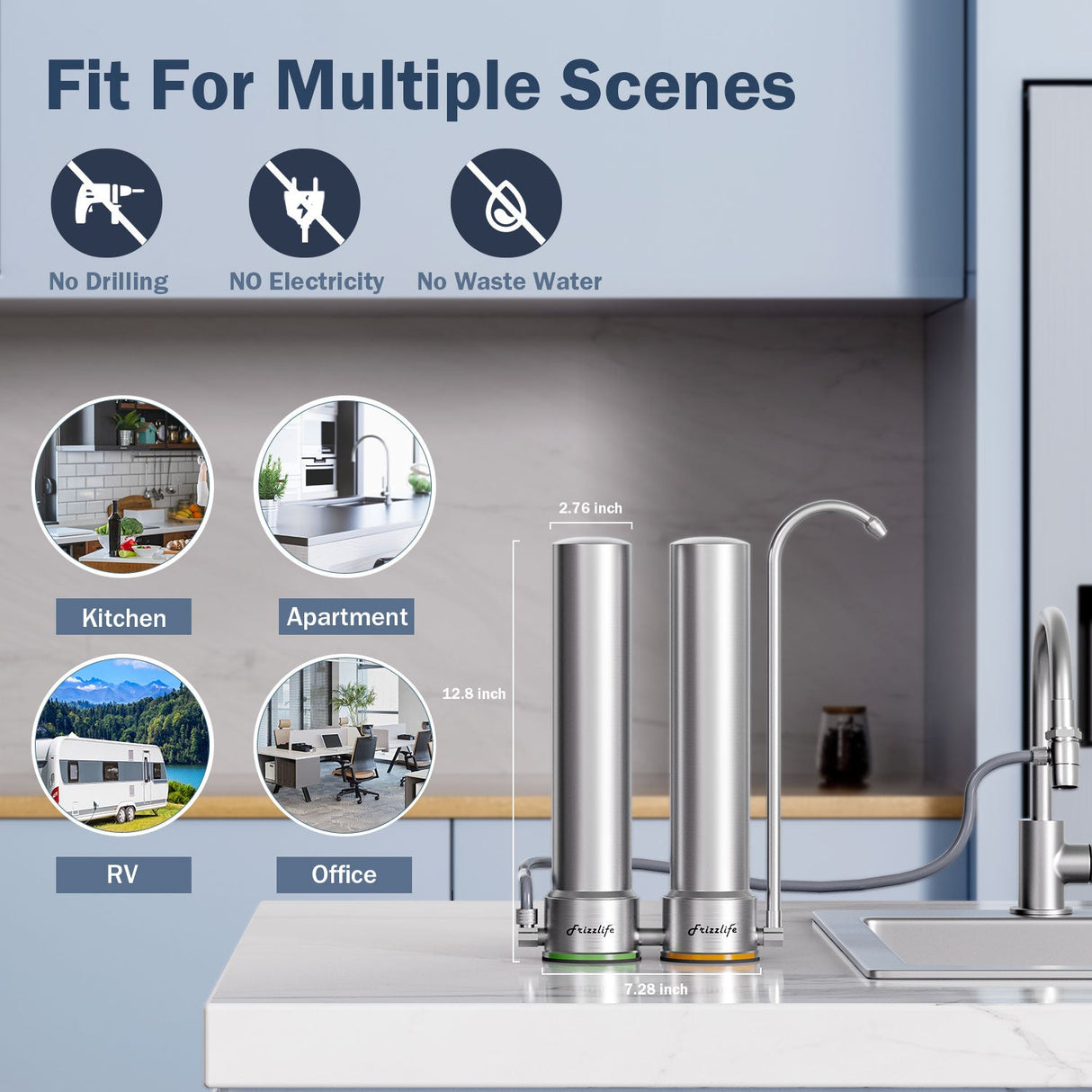 Frizzlife DS99-S Countertop Water Filtration System