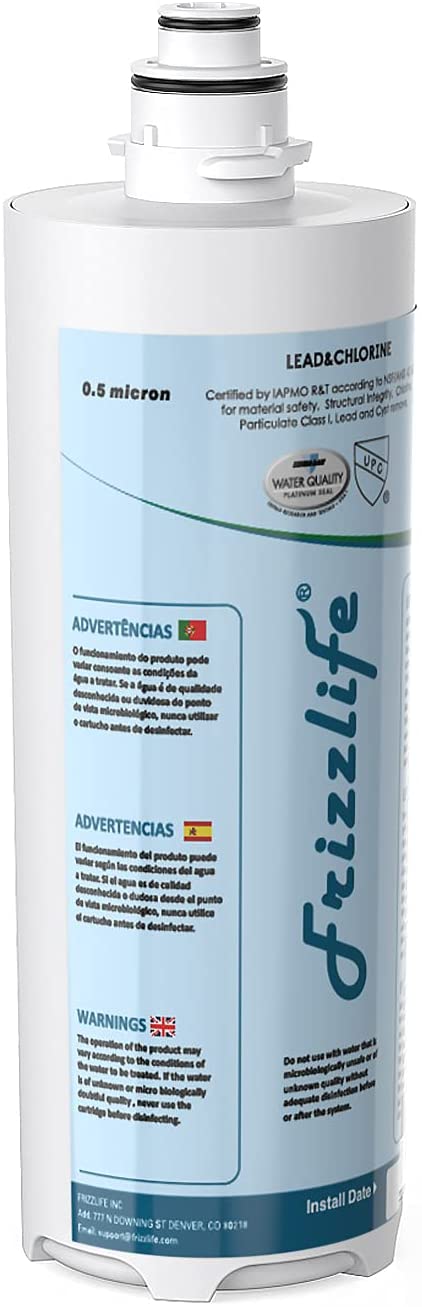 Frizzlife MP-HF Replacement Filter Cartridge Kit For MP99 - Includes Filter Cartridge and Filter Housing