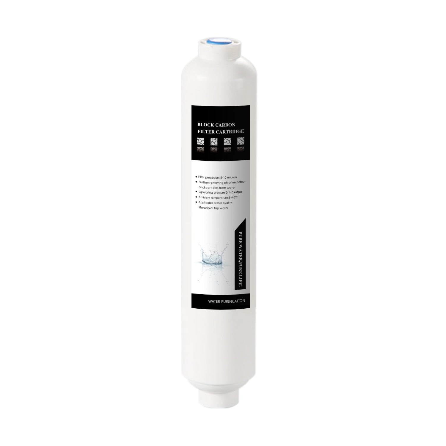 FRIZZLIFE Universal Replacement Carbon Filter QCTO for 2nd Stage of Aquarium Reverse Osmosis System