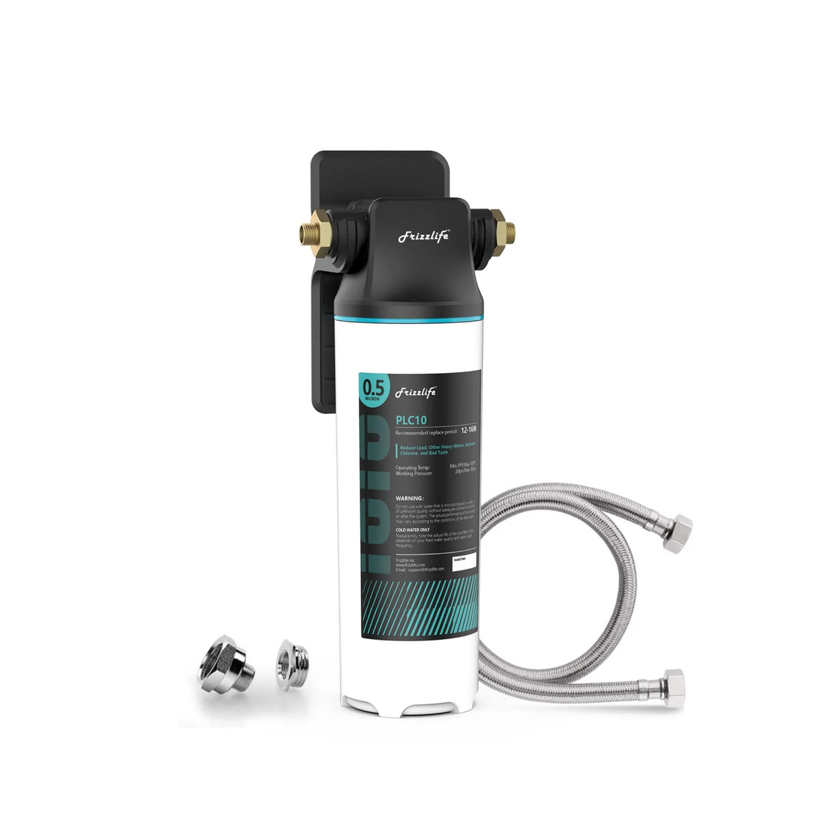 Frizzlife SW10/SW15/SW20 Direct Connect Under Sink Water Filter System, Reduces 99.99% Lead, Chlorine, Bad Taste & Odor