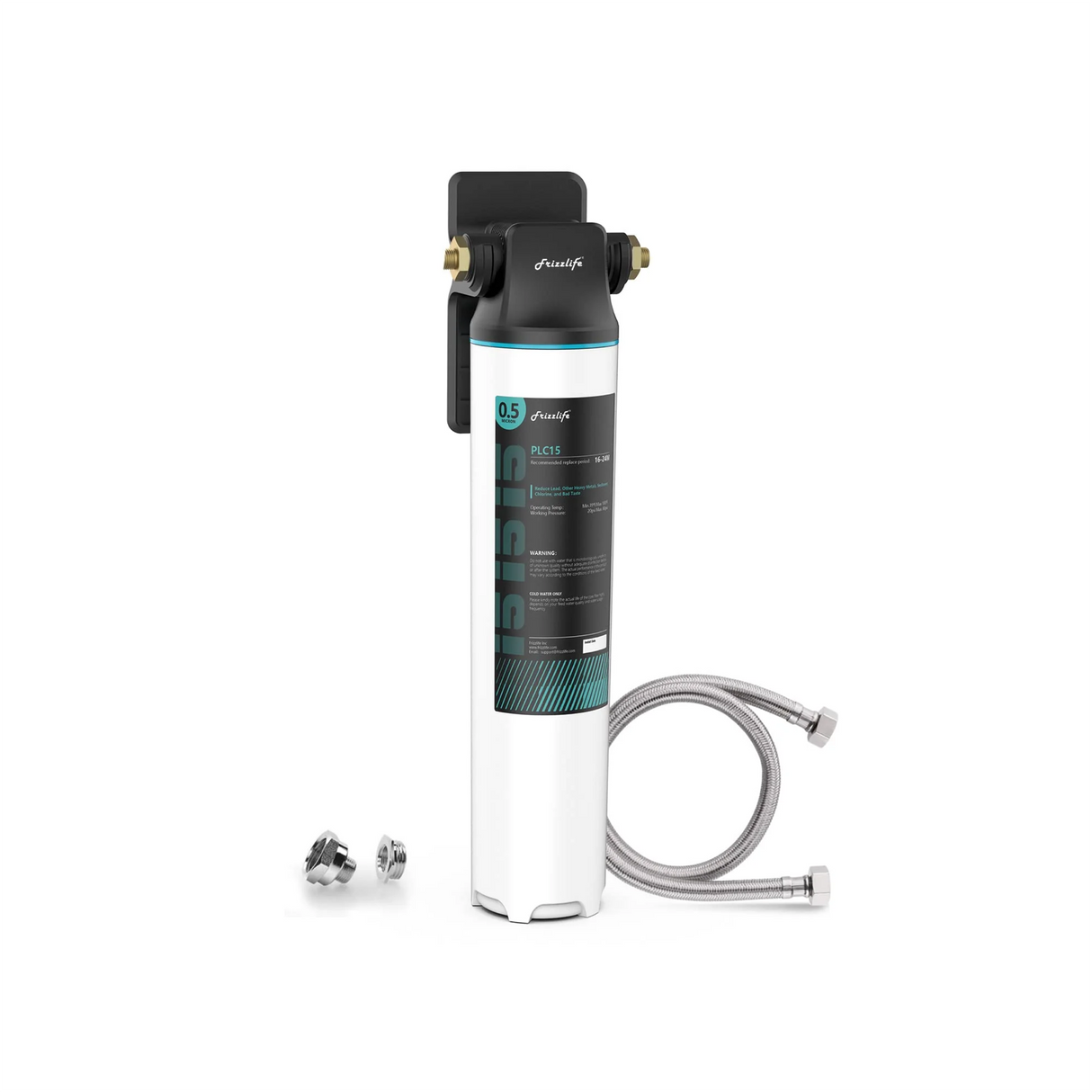 Frizzlife SW10/SW15/SW20 Direct Connect Under Sink Water Filter System, Reduces 99.99% Lead, Chlorine, Bad Taste & Odor