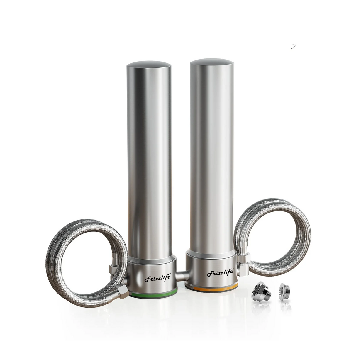 Frizzlife UDS99-S Undersink Water Filter System, 8 Stage Water Filtration with Direct Connection, 0.5 Micron, Reduces 99.99% Lead, Chlorine, Heavy Metals, Limestone and Limestone, Stainless Steel