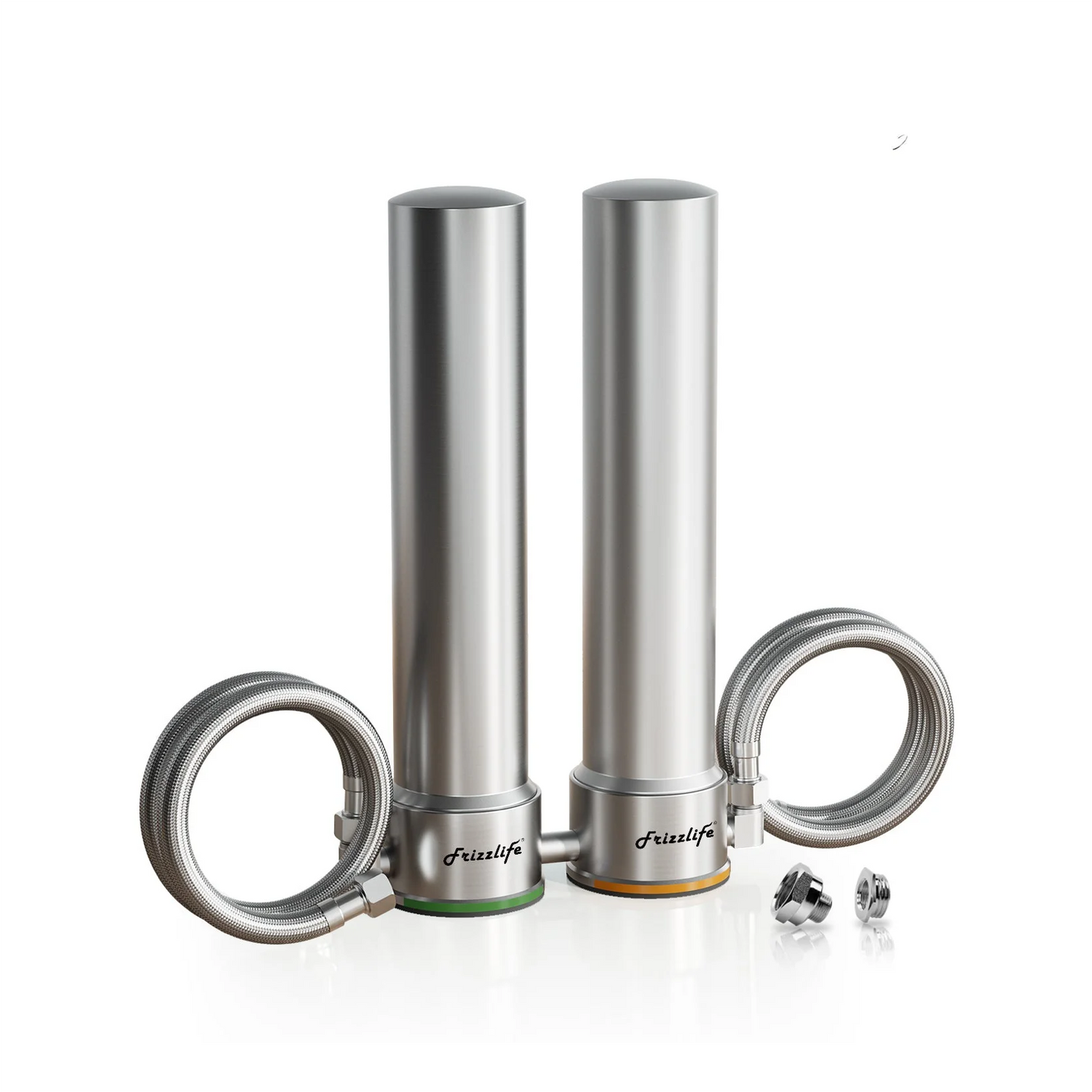 Frizzlife UDS99-S Undersink Water Filter System, 8 Stage Water Filtration with Direct Connection, 0.5 Micron, Reduces 99.99% Lead, Chlorine, Heavy Metals, Limestone and Limestone, Stainless Steel