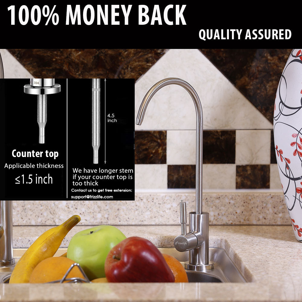 Frizzlife RO Water Filter Faucet Fits Most Reverse Osmosis, Drinking Water Filtration System