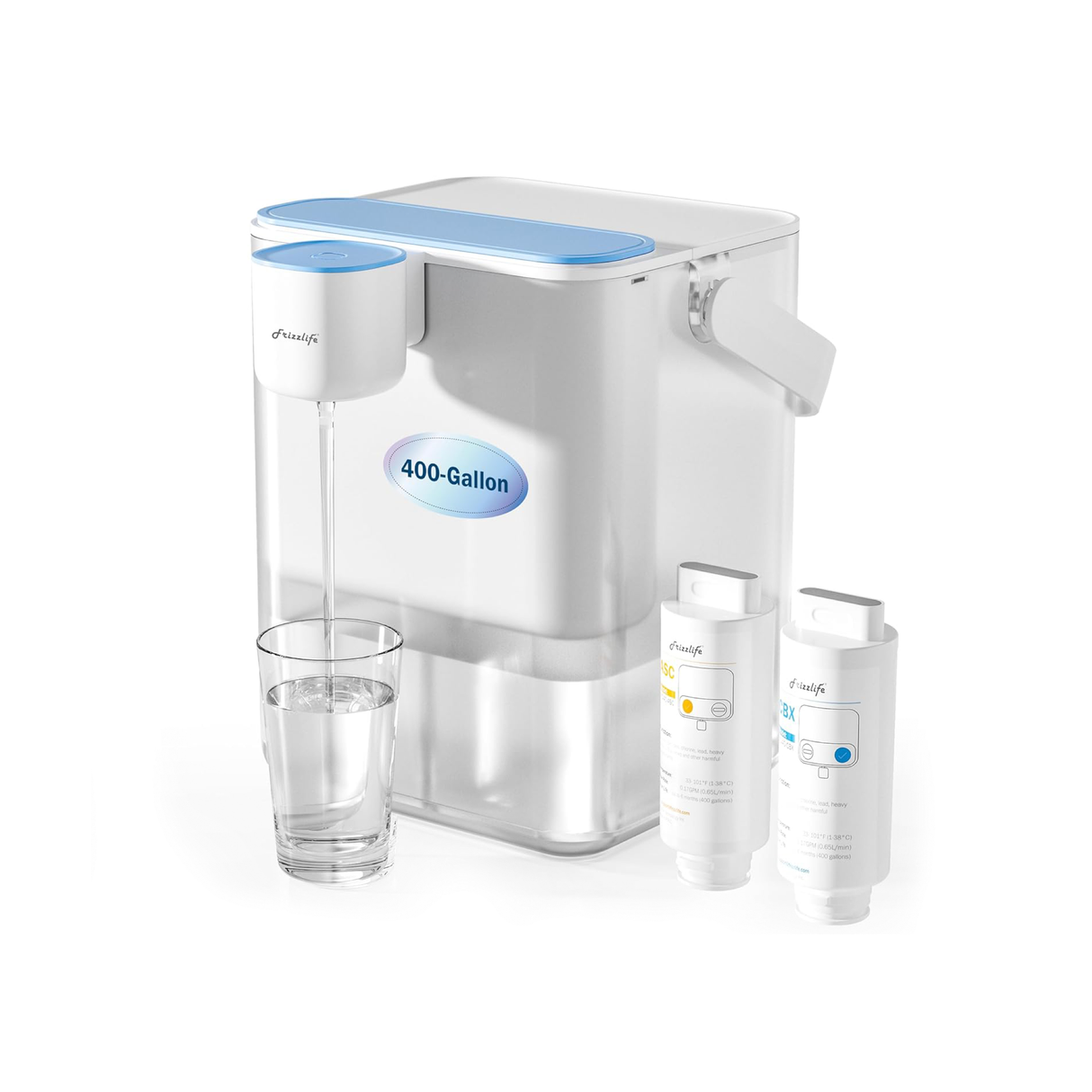 Frizzlife 8-Stage Countertop Water Filter Dispenser, MD40