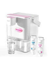 Frizzlife MD40 Alkaline Instant Electric Water Filter Jug with 2 Filters | 6-Month Filters (1514 Litres), 4.2L Countertop Water Filter System, NSF/ANSI 53/42/372, Reduces Chlorine, Lead,PFAS/PFOA/PFOS