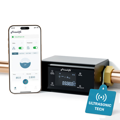 Frizzlife LP365/LP365-P Smart Water Monitor and Automatic Shutoff Sensor,LP365/LP369-P