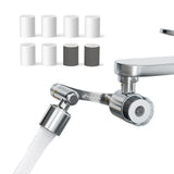 【Pre Order】Frizzlife Splash-Proof Sink Faucet Extender with Filter, NSF Certified Reduce 99% Chlorine, 1080° Rotating Tap Aerator, 2 Modes Spray Attachment for Kitchen/Bathroom/Toddlers, 8pcs Replacement Filter