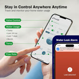 Frizzlife LP365/LP365-P Smart Water Monitor and Automatic Shutoff Sensor,LP365/LP369-P, 3/4" and 1"