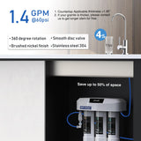 Frizzlife Under Sink Water Filter System with Brushed Nickel Faucet SP99-Scale