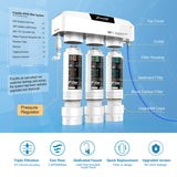 Frizzlife Under Sink Water Filter System with Brushed Nickel Faucet SP99-NEW