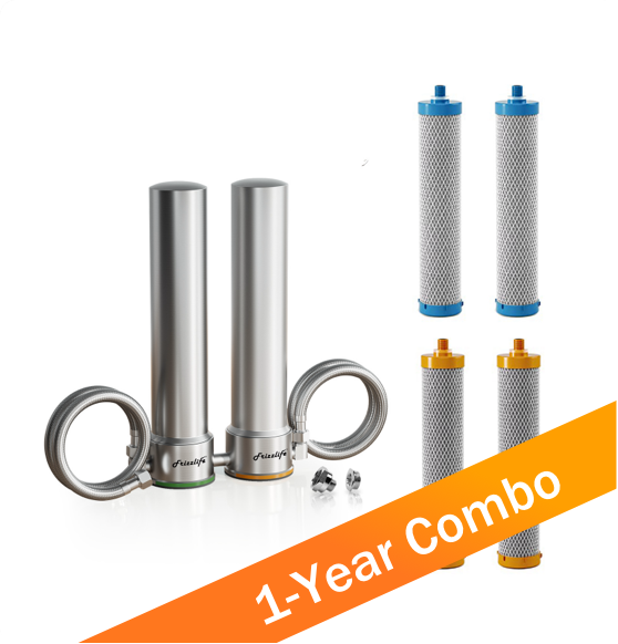 UDS99 S Undersink Water Filter System Extra ONE YEAR Replacement Filter Combo