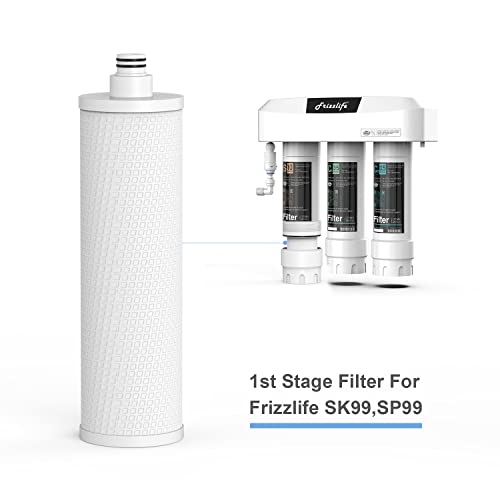 FRIZZLIFE UPDATED M3001 Replacement Filter Cartridge (S) for SK99 & SP99 Under Sink Filter System