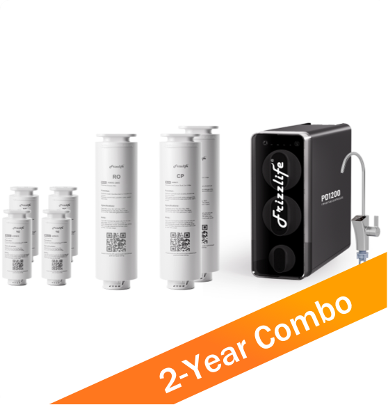 PD1200 RO System Extra TWO Year Filter Combo