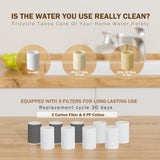 【Pre Order】Frizzlife Splash-Proof Sink Faucet Extender with Filter, NSF Certified Reduce 99% Chlorine, 1080° Rotating Tap Aerator, 2 Modes Spray Attachment for Kitchen/Bathroom/Toddlers, 8pcs Replacement Filter
