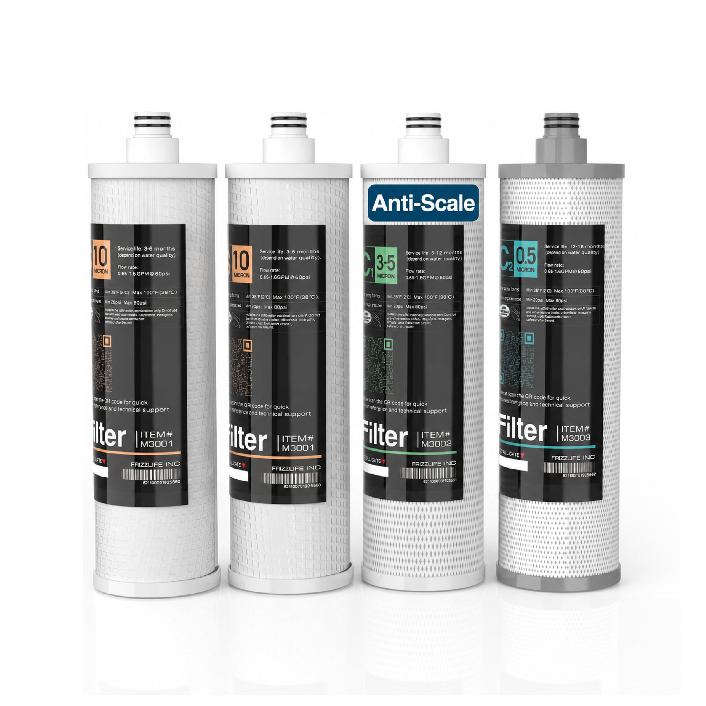 M3005 Replacement Filter Cartridge Set SK99 SP99 Under Sink Water Filter System