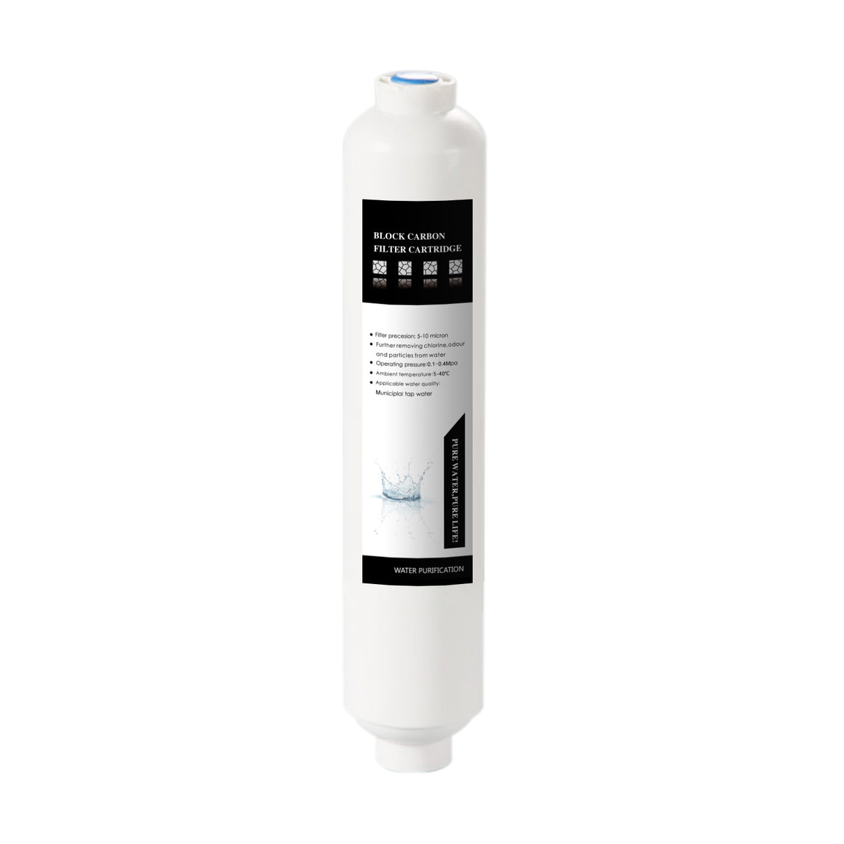 FRIZZLIFE Universal Replacement Carbon Filter QCTO for 2nd Stage of Aquarium Reverse Osmosis System