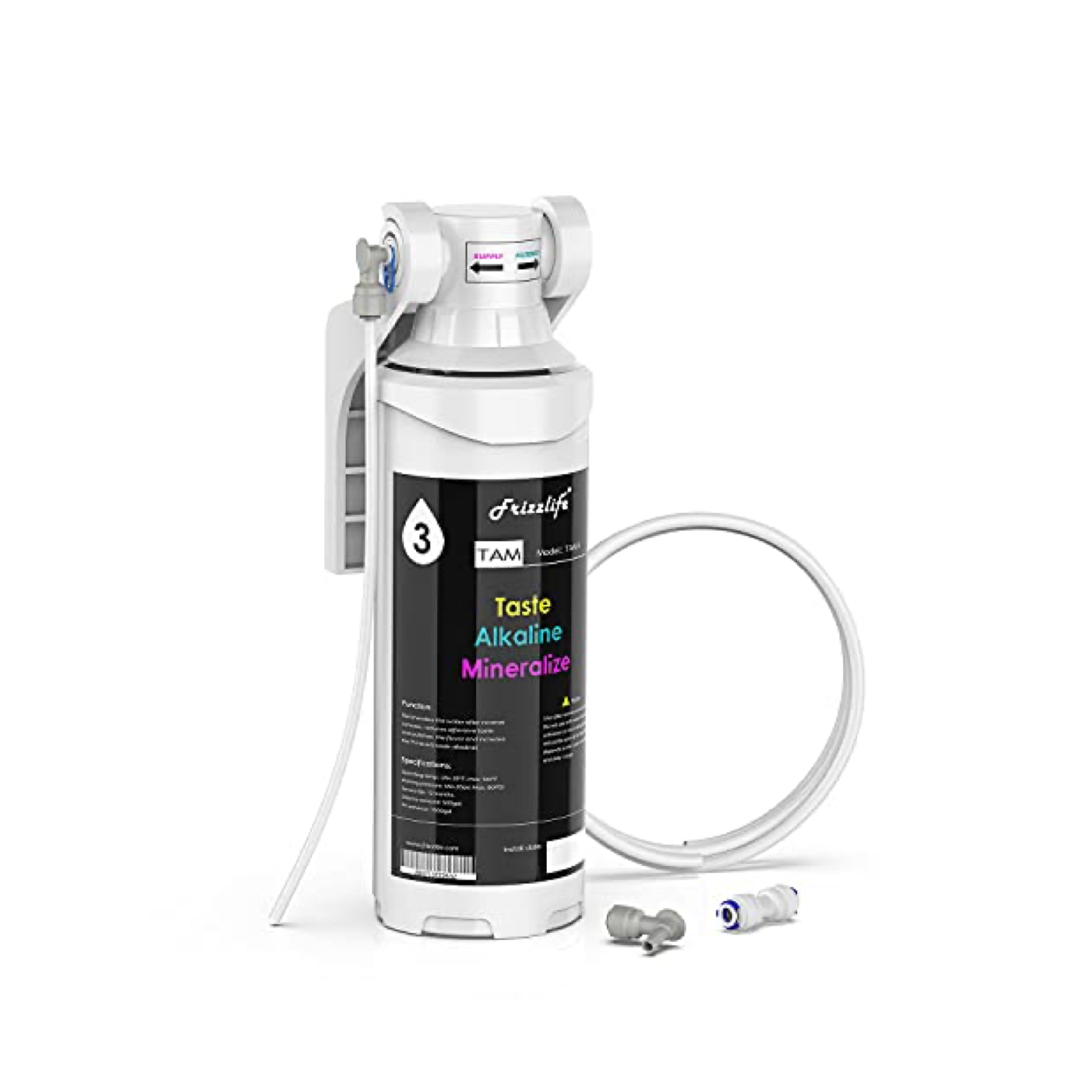 TAM3 Alkaline Remineralization Under Sink Water Filter 1 4” Quick Connect Post Filter RO Reverse Osmosis Filter System